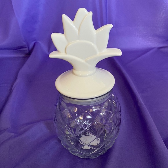 Kitchen Clear Glass Pineapple Jar Poshmark